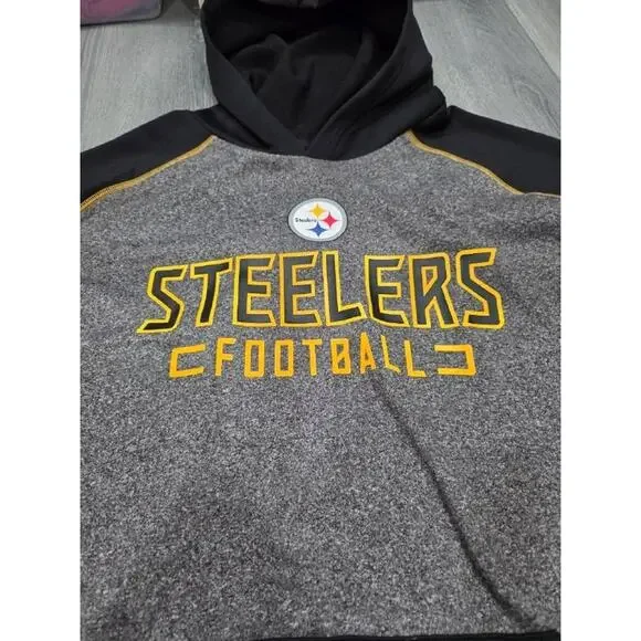 Fanatics NFL Pittsburgh Steelers Y2K Football Hoodie Black Size 2XL A004608 - Picture 3 of 6